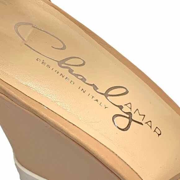 CHARLY AMAR Brew Leather Strappy Platform Wedge Sandals - Picture 3 of 11